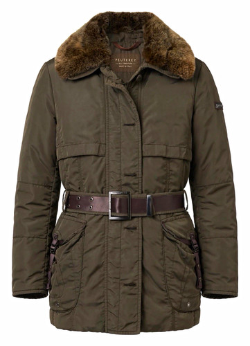 Peuterey damen parka olivgrün - peuterey,