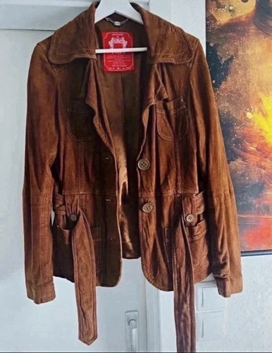 Vintage brown soft suede - vintage,