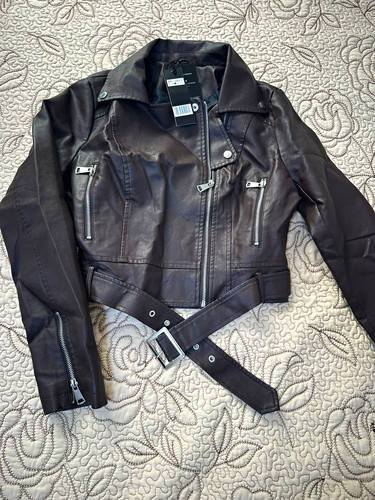 Damen biker lederjacke - damen,
