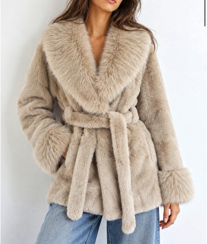 Damen kunstpelz jacke - damen,