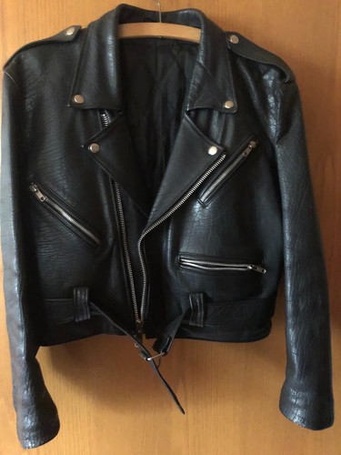 Echt leder biker jacke - echt,